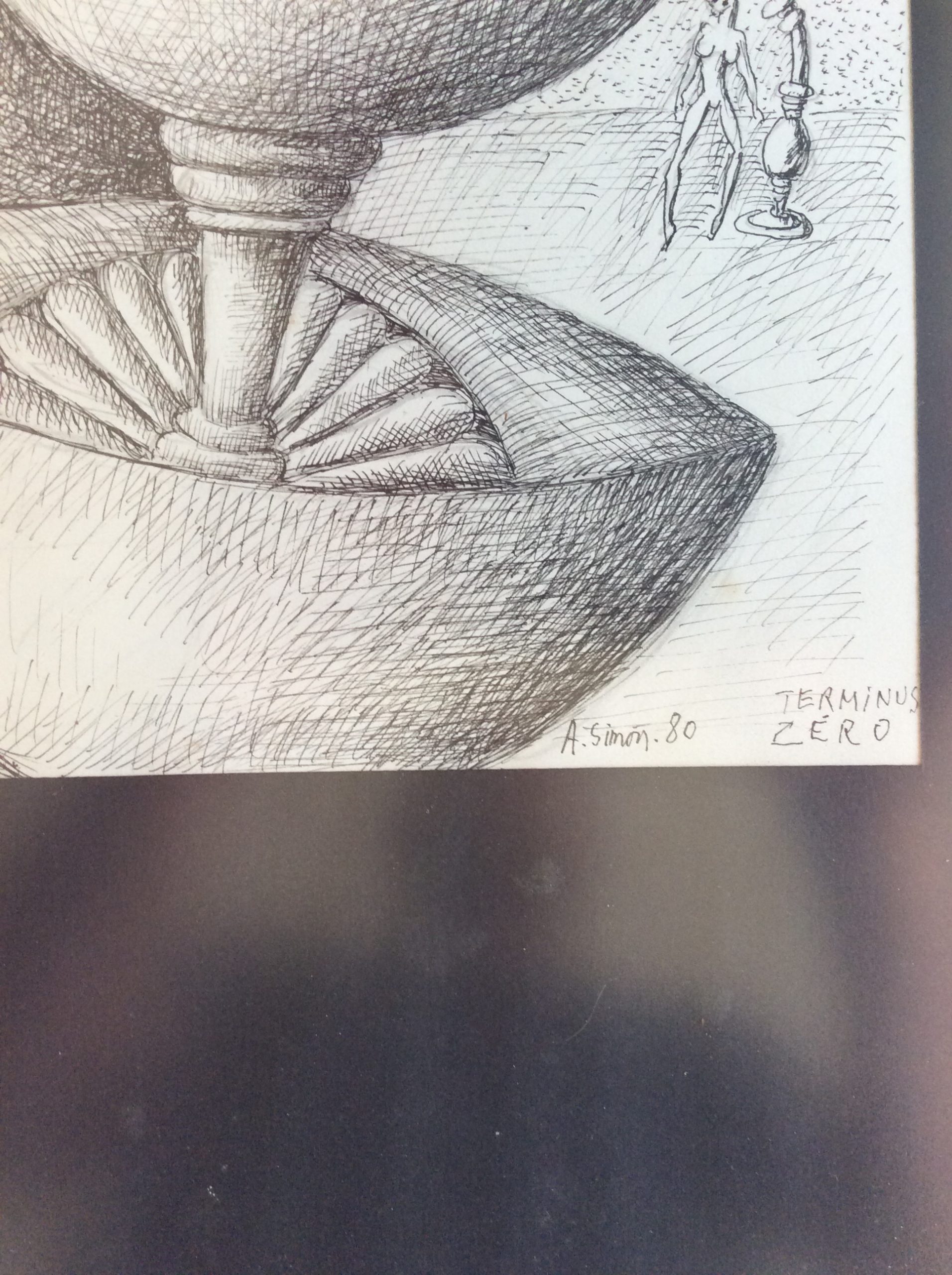 Armand Simon - Surréalisme - Dessin Érotique Encre de chine (3) - Terminus Zéro - 1978 - VENDU – Image 4
